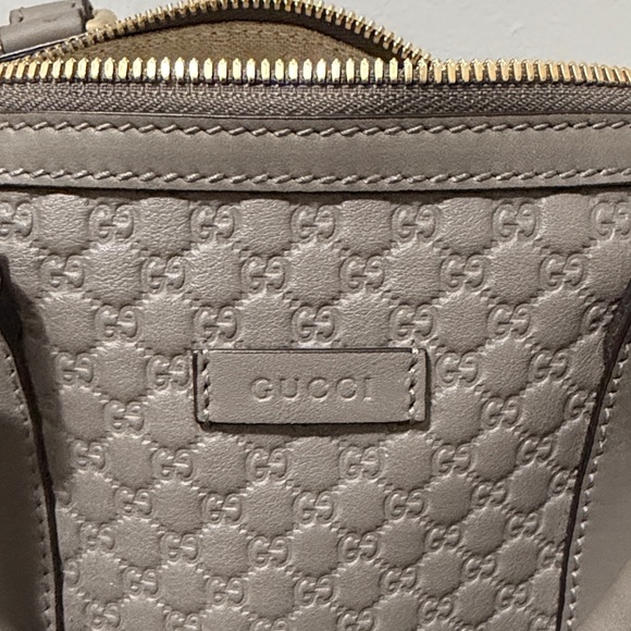 GUCCISSIMA GRAY BOWLER BAG - Picture 2 of 4